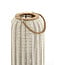 Light en Living Windlicht YLINA Ø26x47 cm – Linnen Naturel & Hout