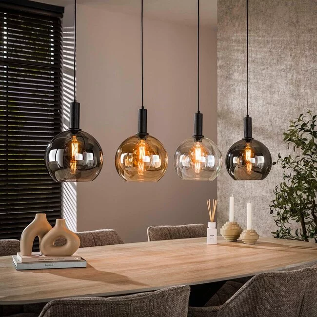 WoonStijl Hanglamp 4L Sfera tricolore