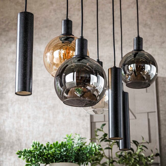 WoonStijl Hanglamp 4+3L Sfera tricolore