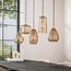 WoonStijl Hanglamp 5L Stripe glas horizontaal