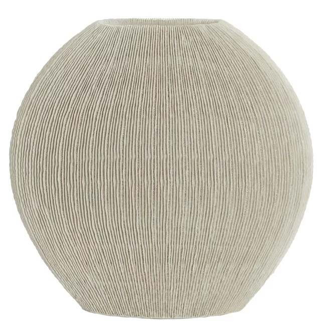 Light en Living Vaas deco 50x15x50 cm BUBIO creme