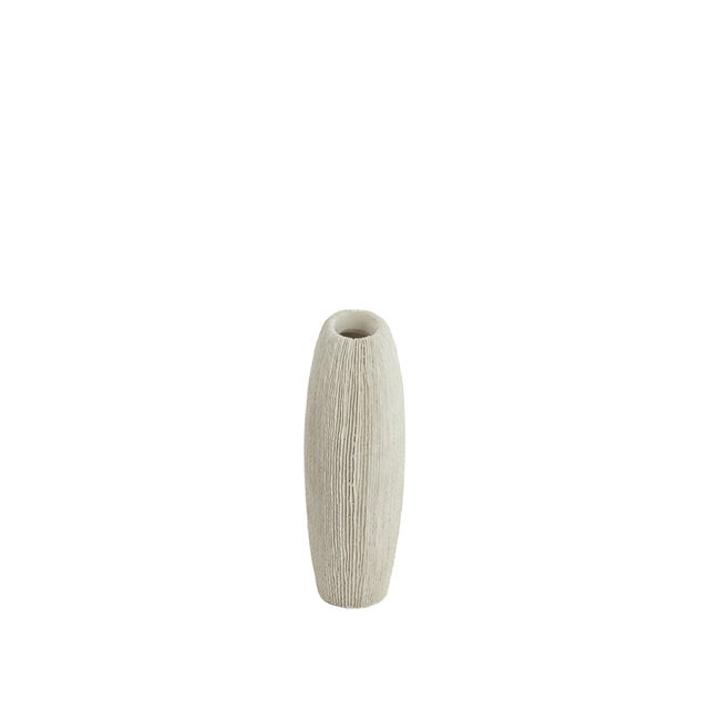 Light en Living Vaas deco 30x13x31,5 cm BUBIO crème