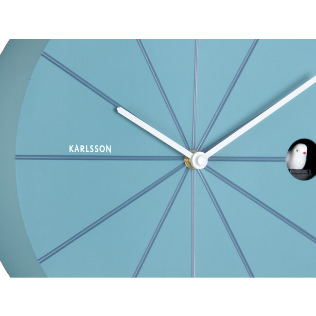 Karlsson Wandklok Destacado Cuckoo luchtblue met klassiek blauw