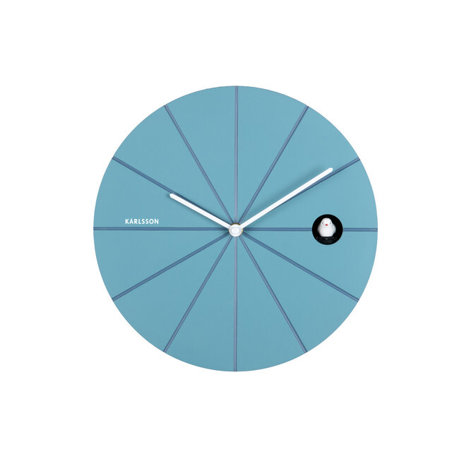 Karlsson Wandklok Destacado Cuckoo luchtblue met klassiek blauw
