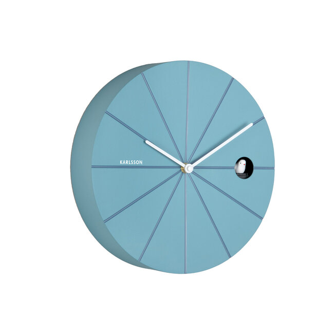 Karlsson Wandklok Destacado Cuckoo luchtblue met klassiek blauw