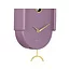 Karlsson Wandklok Tweet mauve