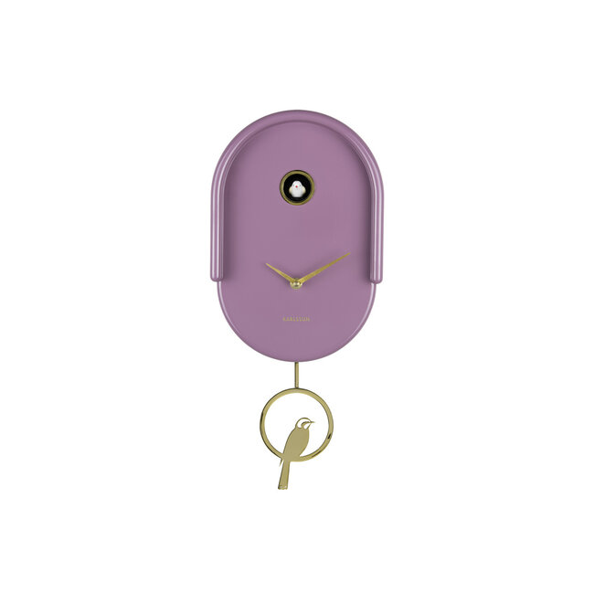 Karlsson Wandklok Tweet mauve