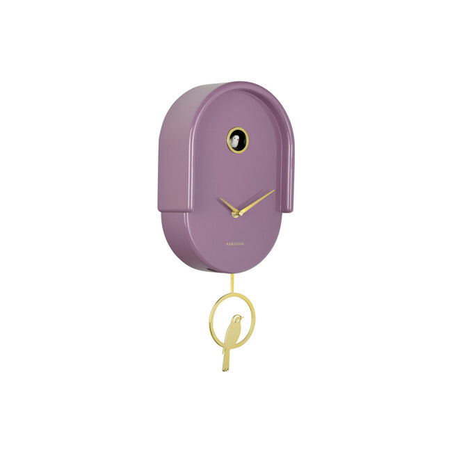 Karlsson Wandklok Tweet mauve