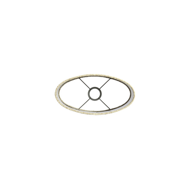 Light en Living Kap ovaal recht smal hoog 30-15-25 cm RIF  zand