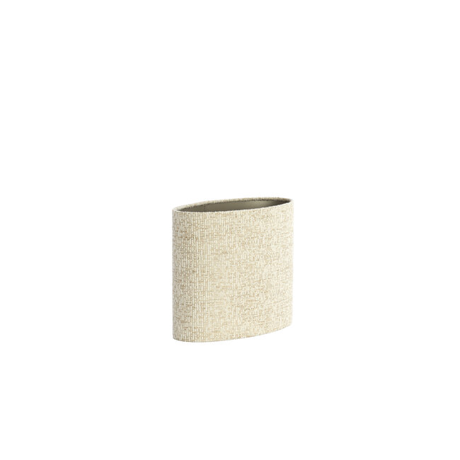 Light en Living Kap ovaal recht smal hoog 30-15-25 cm RIF  zand