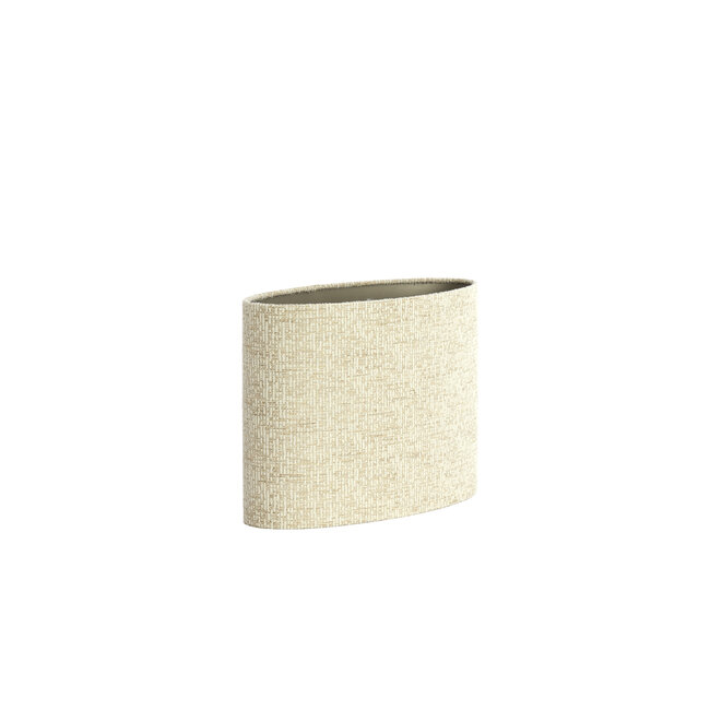 Light en Living Kap ovaal recht smal hoog 38-17,5-28 cm RIF  zand