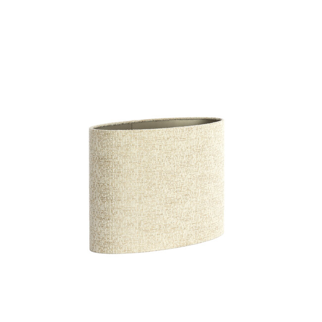 Light en Living Kap ovaal recht smal hoog 45-21-32 cm RIF  zand