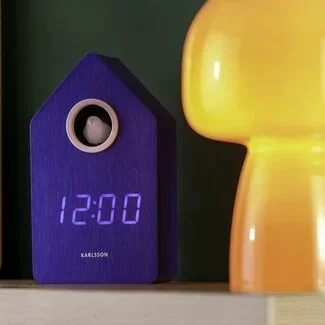 Karlsson Wekker Cuckoo LED kobalt blauw