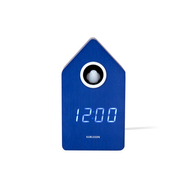 Karlsson Wekker Cuckoo LED kobalt blauw
