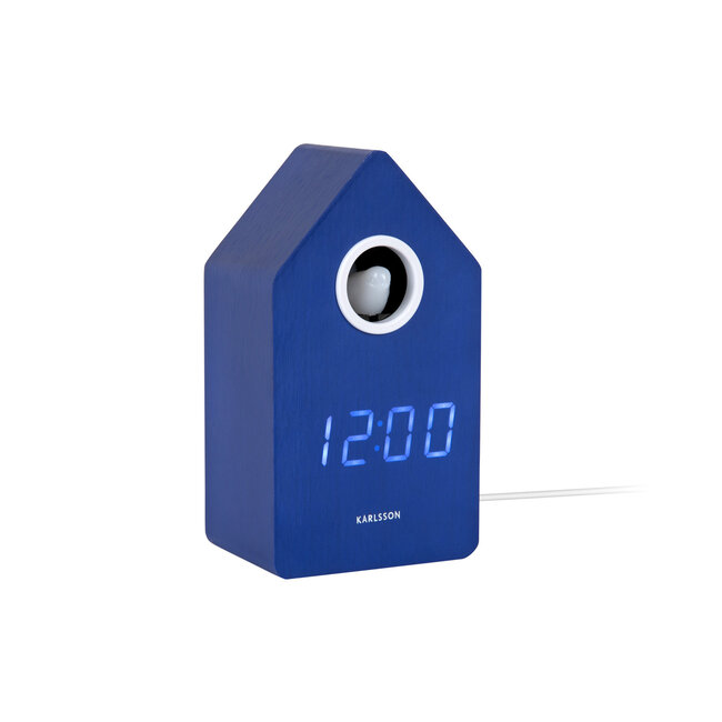 Karlsson Wekker Cuckoo LED kobalt blauw