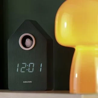 Karlsson Wekker Cuckoo LED retro groen