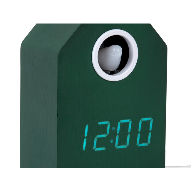 Karlsson Wekker Cuckoo LED retro groen