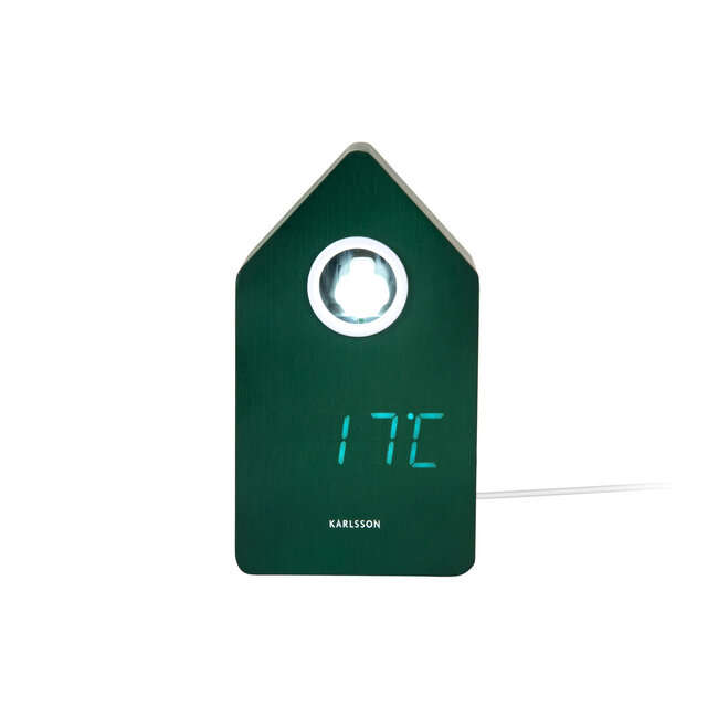Karlsson Wekker Cuckoo LED retro groen