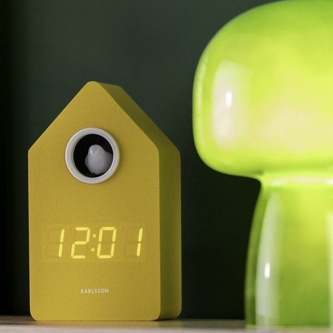 Karlsson Wekker Cuckoo LED mango geel