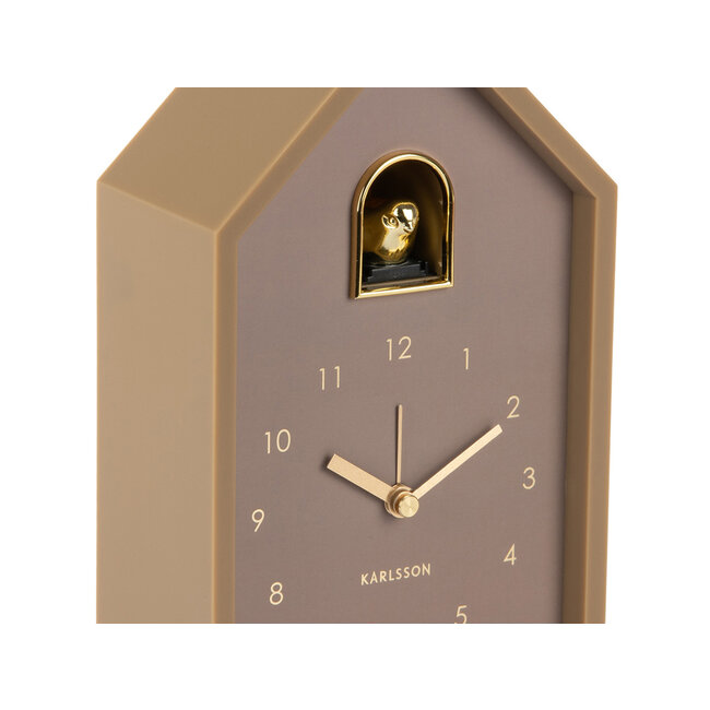 Karlsson Wekker Modern Cuckoo Oro mocca bruin