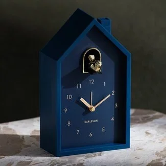 Karlsson Wekker Modern Cuckoo Oro donkerblauw