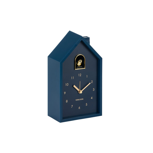 Karlsson Wekker Modern Cuckoo Oro donkerblauw