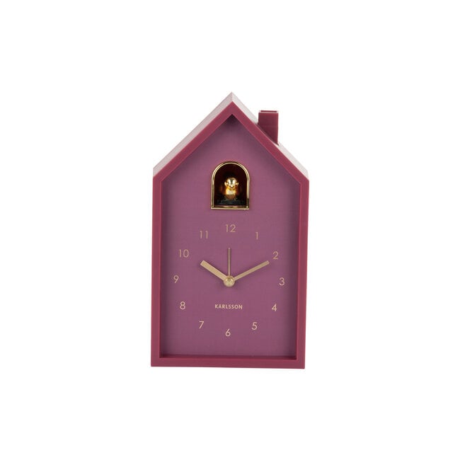 Karlsson Wekker Modern Cuckoo Oro donker mauve