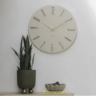 Karlsson Wandklok Esmerado groot offwhite