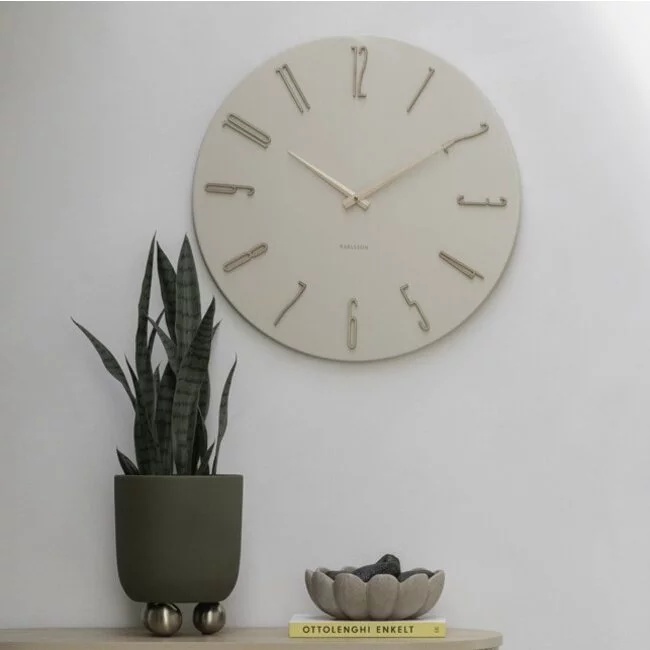 Karlsson Wandklok Esmerado groot offwhite