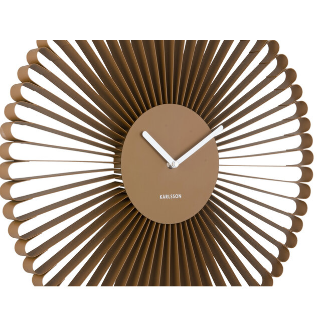 Karlsson Wandklok Cascara mocca bruin