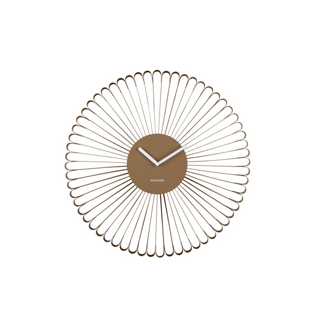 Karlsson Wandklok Cascara mocca bruin