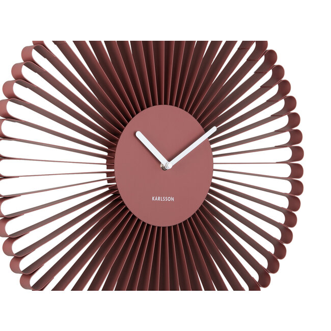 Karlsson Wandklok Cascara rood