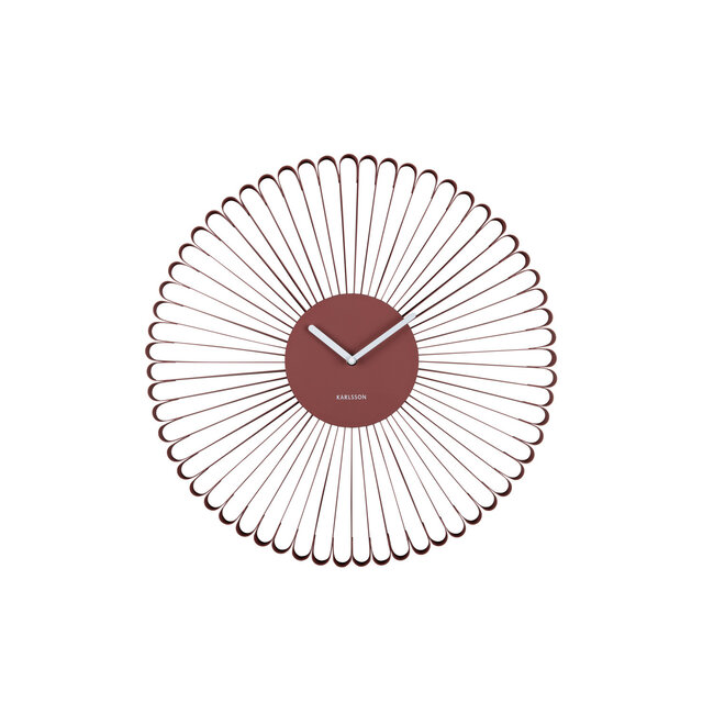 Karlsson Wandklok Cascara rood