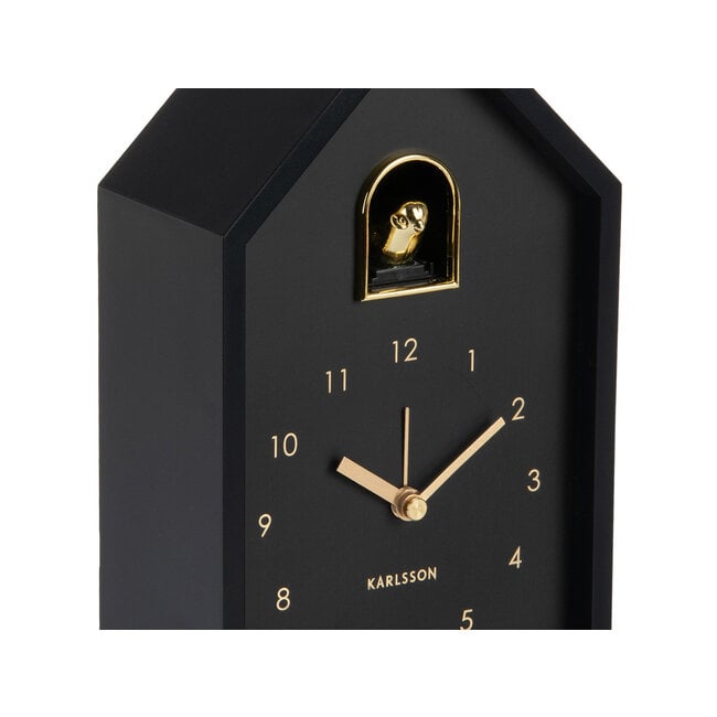 Karlsson Wekker Modern Cuckoo Oro zwart