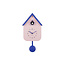 Karlsson Wandklok Dupla Color Cuckoo zachtroze met kobalt blauw