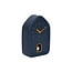 Karlsson Wandklok Modern Doggy donkerblauw