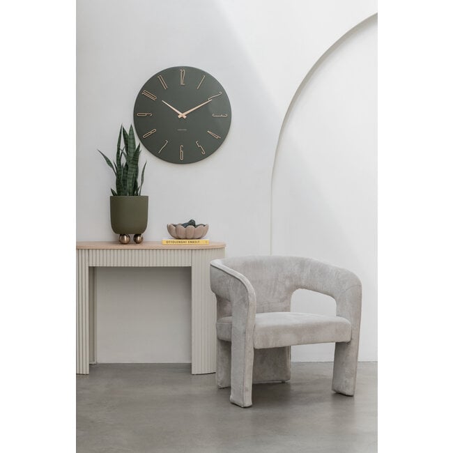 Leitmotiv Sidetable Estriado zacht warm grijs