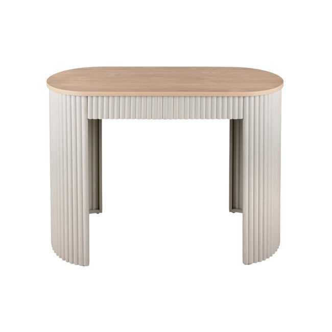 Leitmotiv Sidetable Estriado zacht warm grijs