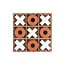 Present Time Tic Tac Toe brick oranje