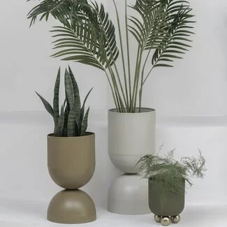 Present Time Plantenpot Tonar XL zacht warm grijs