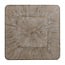 PTMD Wandornament Dishita Crème vierkant mdf M