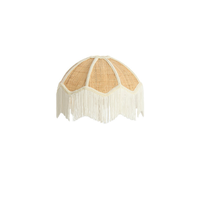 Light en Living Kap Ø35x26 cm MALACIA raffia naturel+crème