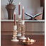 Light en Living Kandelaar Ø11,5X35 Cm ESTINA creme+bruin