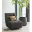 Woood Relaxfauteuil Hein melange antraciet/bruin