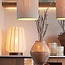 Light en Living Tafellamp Ø30x41,5 cm BIBURY hout print donker bruin+wit