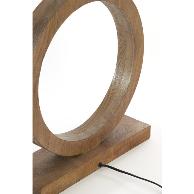 Light en Living Lampvoet 41x13x55 cm TINAR hout mat bruin