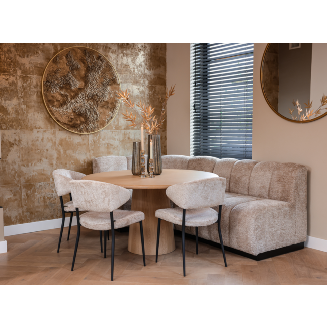 Richmond Interiors  Eetkamerbank corner Hillpark lovely beige 170 cm