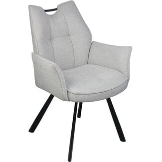 Wildeboer & v/d Weide Eettafelstoel Mabel met arm - stof A-Enter 84