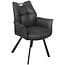 Wildeboer & v/d Weide Eettafelstoel Mabel met arm - stof C-Magnum 66
