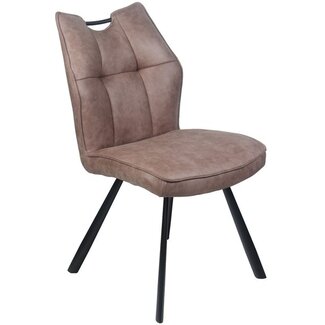 Wildeboer & v/d Weide Eettafelstoel Mabel zonder arm -  stof C-Magnum 10